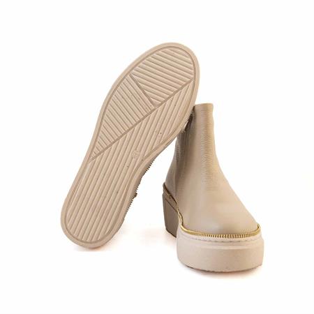 Rouge Kadın Hakiki Deri Termo Taban Bej Günlük Ayakkabı