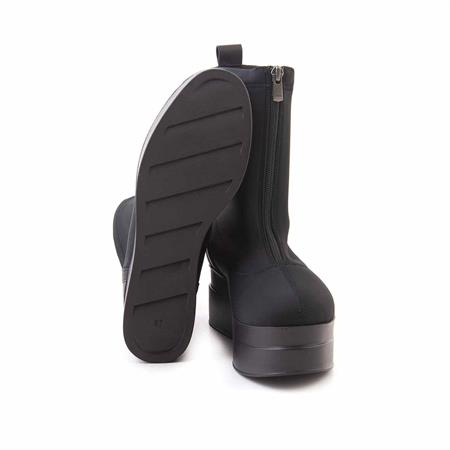 Rouge Kadın Hakiki Deri Poli Taban Siyah Scuba Günlük Bot