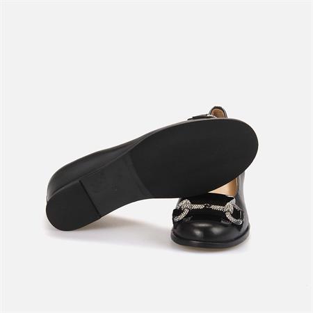 Rouge Kadın Hakiki Deri Tpu Taban Siyah Klasik Ayakkabı