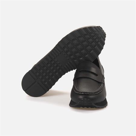 Rouge Kadın Hakiki Deri Siyah Loafer Konforlu Ayakkabı