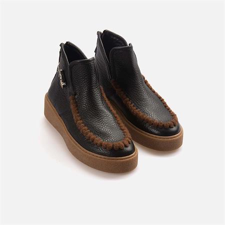 Rouge Kadın Hakiki Deri Siyah Günlük Bot