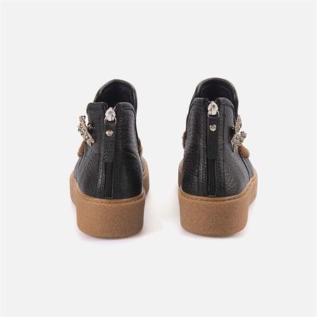 Rouge Kadın Hakiki Deri Siyah Günlük Bot