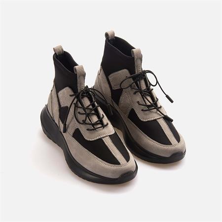 Rouge Kadın Hakiki Deri Gri Spor & Sneaker Ayakkabı