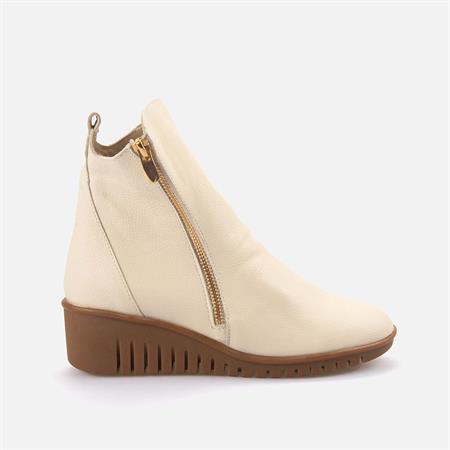 Rouge Kadın Hakiki Deri Bej Günlük Bot