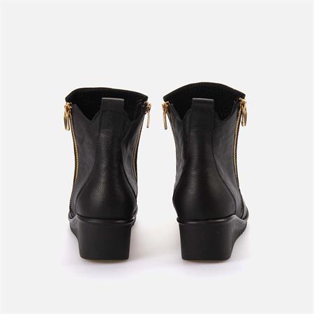 Rouge Kadın Hakiki Deri Siyah Günlük Bot
