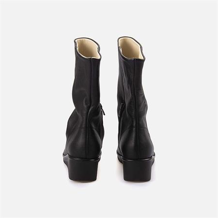 Rouge Kadın Hakiki Deri Siyah-Bej Günlük Bot