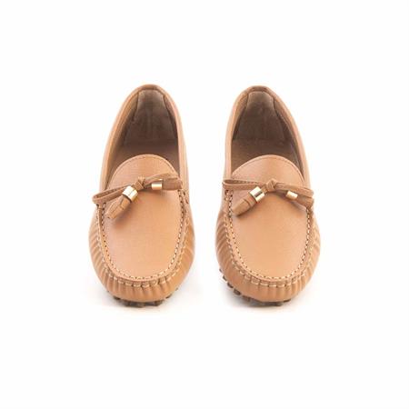 Rouge Kadın Hakiki Deri Kauçuk Taban Vizon Loafer Konforlu Babet