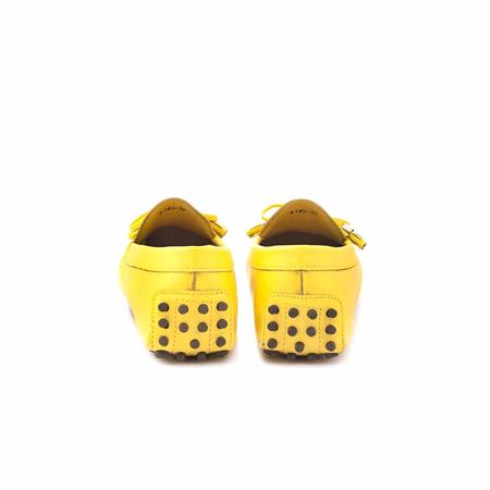 Rouge Kadın Hakiki Deri Kauçuk Taban Sarı Loafer Konforlu Babet