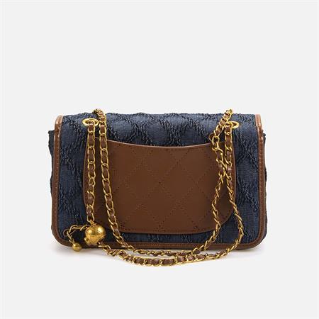 Rouge Kadın Vegan Dark Mavi Omuz Çantası 