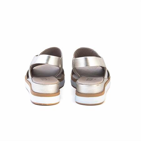 Rouge Kadın Hakiki Deri Poli Taban Lame Renk Sandalet 