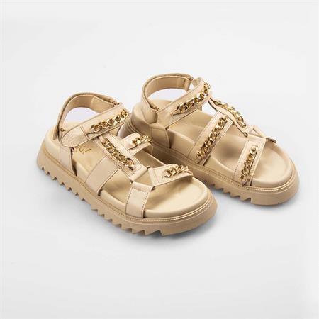 Rouge Kadın Sığır Derisi Kullanılmıştır Eva Taban Ecru Sandalet 