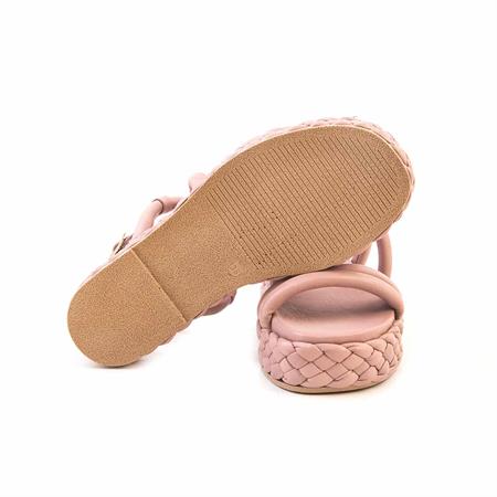 Rouge Kadın Hakiki Deri Kauçuk Taban Pudra Sandalet 