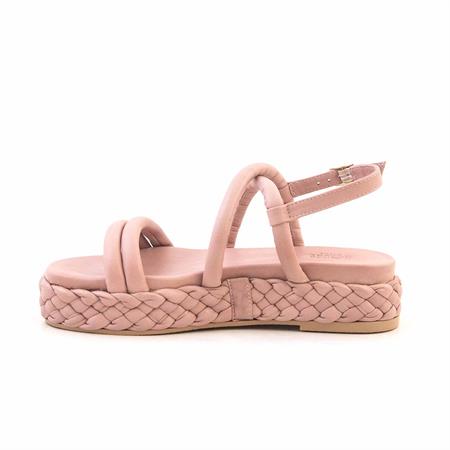 Rouge Kadın Hakiki Deri Kauçuk Taban Pudra Sandalet 