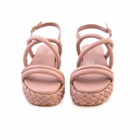 Rouge Kadın Hakiki Deri Kauçuk Taban Pudra Sandalet 