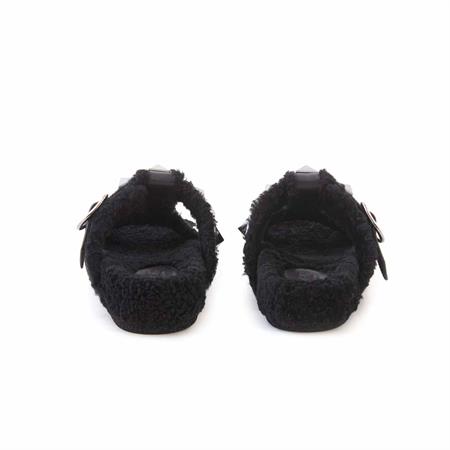 Rouge Kadın Hakiki Deri Microlight Taban Siyah Terlik Sandalet