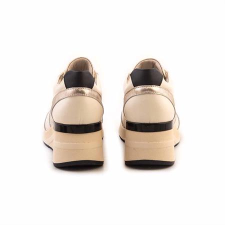 Rouge Kadın Hakiki Deri Poli Taban Bej Spor & Sneaker Ayakkabı