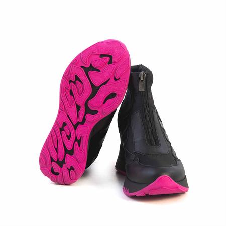 Rouge Kadın Strech Termo Taban Siyah-Pembe Spor & Sneaker Ayakkabı
