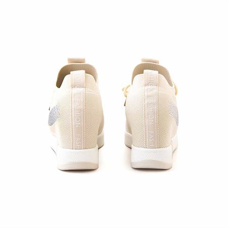 Rouge Kadın Vegan Kauçuk Taban Bej Spor & Sneaker Ayakkabı