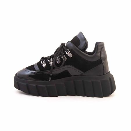 Rouge Kadın Hakiki Deri Termo Taban Siyah Süet Spor & Sneaker Ayakkabı