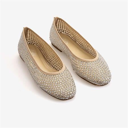 Rouge Kadın Taşlı Babet 138D