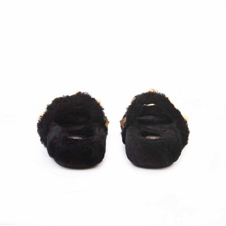 Rouge Kadın Hakiki Deri Microlight Taban Siyah Terlik Terlik