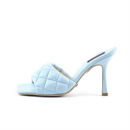 Rouge Kadın Rugan Deri Neolit Taban Mavi Terlik Terlik