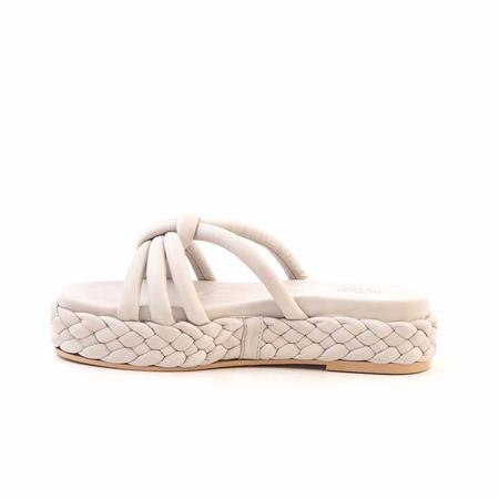 Rouge Kadın Hakiki Deri Kauçuk Taban Gri Terlik Terlik