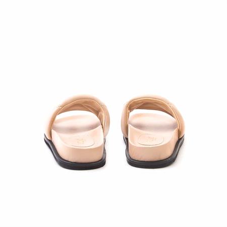 Rouge Kadın Hakiki Deri Microlight Taban Açık Kahverengi Terlik Terlik