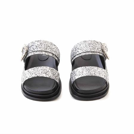 Rouge Kadın Hakiki Deri Microlight Taban Lame Renk Terlik Terlik