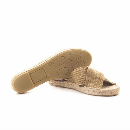 Rouge Kadın Hasır Jut Taban Bej Terlik Ayakkabı