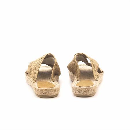 Rouge Kadın Hasır Jut Taban Bej Terlik Ayakkabı