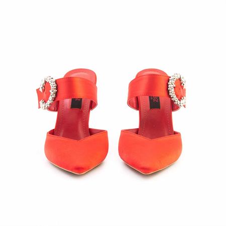 Rouge Kadın Vegan Kırmızı Topuklu Ayakkabı