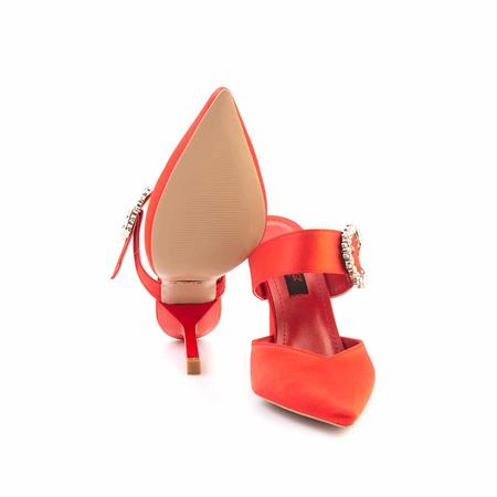 Rouge Kadın Vegan Kırmızı Topuklu Ayakkabı
