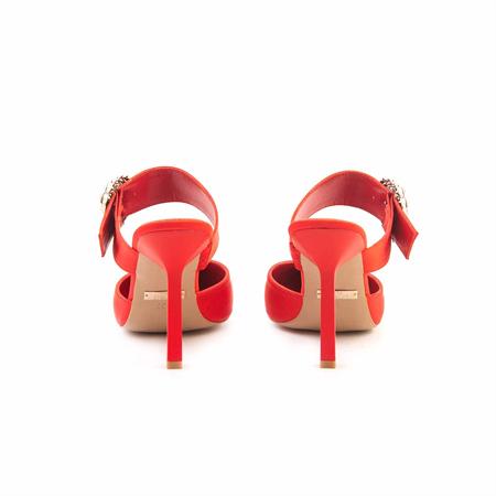 Rouge Kadın Vegan Kırmızı Topuklu Ayakkabı