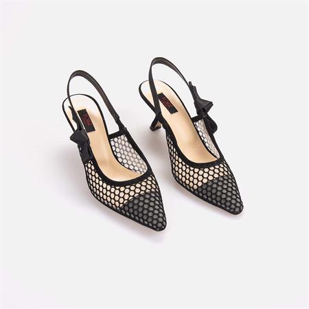 Rouge Kadın Hakiki Deri Microlight Taban Siyah Topuklu Ayakkabı