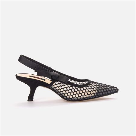 Rouge Kadın Hakiki Deri Microlight Taban Siyah Topuklu Ayakkabı