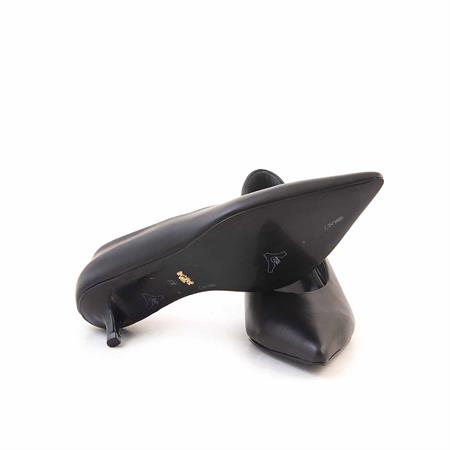 Rouge Kadın Rugan Deri Kösele Taban Siyah Topuklu Ayakkabı