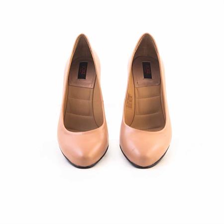 Rouge Kadın Hakiki Deri Tpu Taban Bej Topuklu Ayakkabı