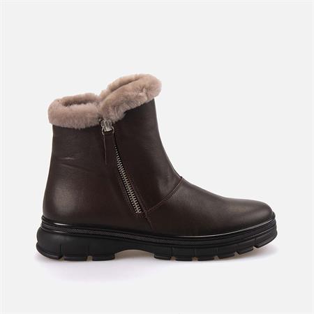 Rouge Kadın Hakiki Deri Kauçuk Taban Kahverengi Günlük Bot