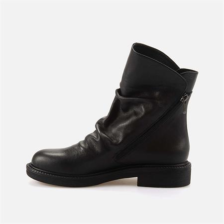 Rouge Kadın Hakiki Deri Kauçuk Taban Siyah Topuklu Bot 