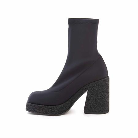 Rouge Kadın Hakiki Deri Neolit Taban Siyah Topuklu Bot 