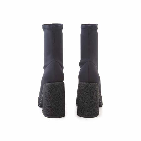 Rouge Kadın Hakiki Deri Neolit Taban Siyah Topuklu Bot 