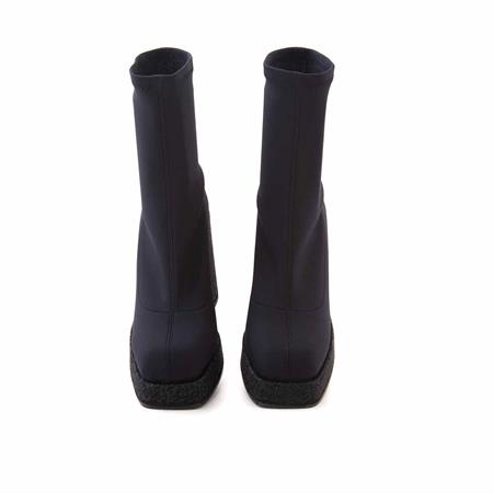 Rouge Kadın Hakiki Deri Neolit Taban Siyah Topuklu Bot 