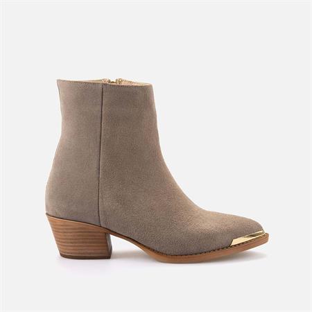 Rouge Kadın Hakiki Deri Kauçuk Taban Vizon Süet Günlük Bot