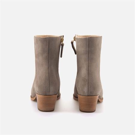 Rouge Kadın Hakiki Deri Kauçuk Taban Vizon Süet Günlük Bot