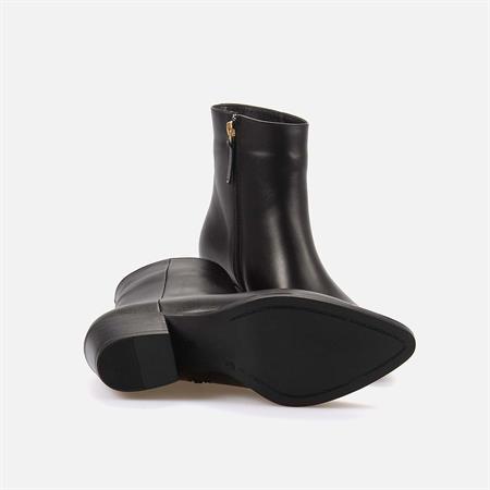 Rouge Kadın Hakiki Deri Kauçuk Taban Siyah Günlük Bot