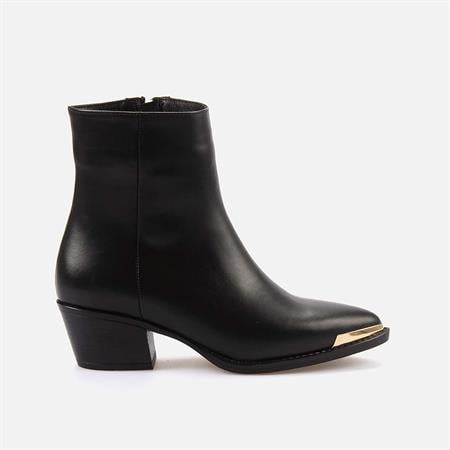 Rouge Kadın Hakiki Deri Kauçuk Taban Siyah Günlük Bot