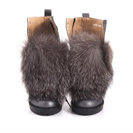 Rouge Kadın Hakiki Deri Kauçuk Taban Gri Günlük Bot