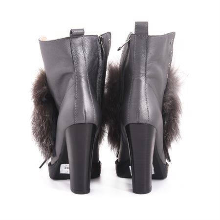 Rouge Kadın Hakiki Deri Kauçuk Taban Gri Günlük Bot