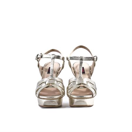 Rouge Kadın Rugan Deri Neolit Taban Altın Sarısı Gece & Abiye Ayakkabı